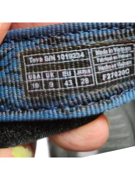 Teva Mens Blue Adjustable Strap Sandals Outdoor Comfort Durable Blue/blk Size 10 main image 12